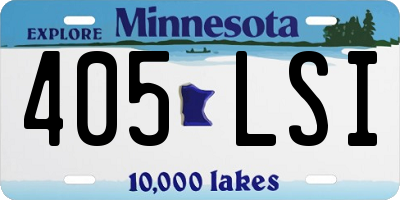 MN license plate 405LSI