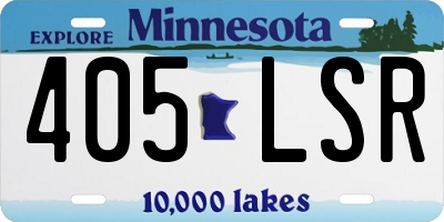 MN license plate 405LSR