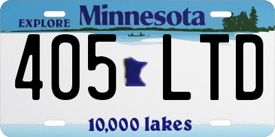 MN license plate 405LTD