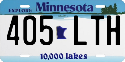 MN license plate 405LTH