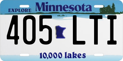 MN license plate 405LTI