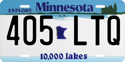 MN license plate 405LTQ