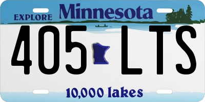 MN license plate 405LTS