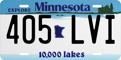 MN license plate 405LVI