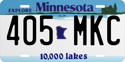 MN license plate 405MKC