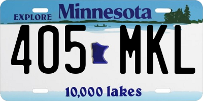 MN license plate 405MKL