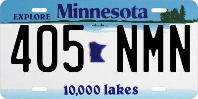 MN license plate 405NMN