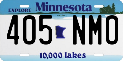 MN license plate 405NMO