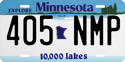 MN license plate 405NMP