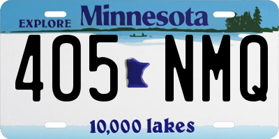 MN license plate 405NMQ