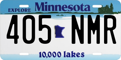 MN license plate 405NMR