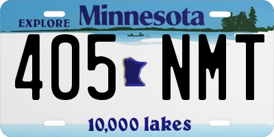 MN license plate 405NMT