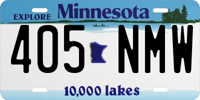 MN license plate 405NMW