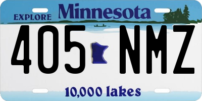 MN license plate 405NMZ