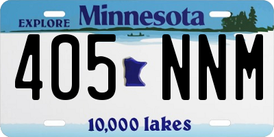 MN license plate 405NNM