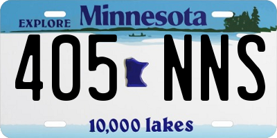 MN license plate 405NNS