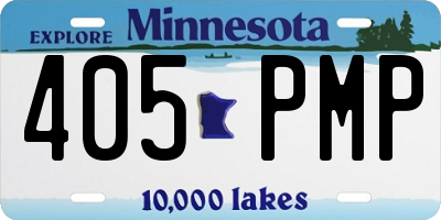 MN license plate 405PMP