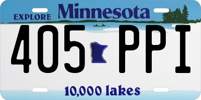 MN license plate 405PPI