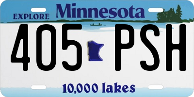 MN license plate 405PSH