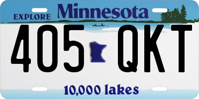 MN license plate 405QKT