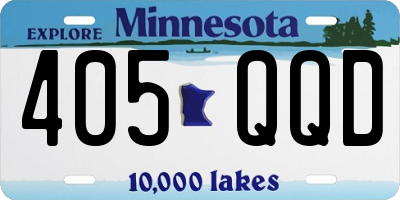 MN license plate 405QQD