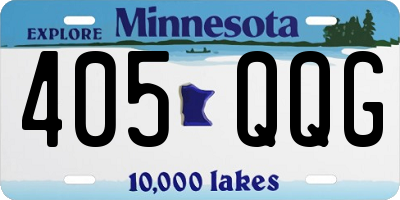 MN license plate 405QQG