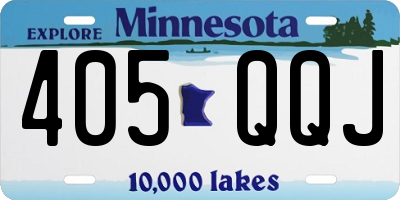 MN license plate 405QQJ