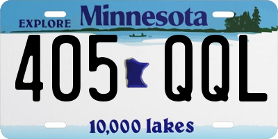 MN license plate 405QQL