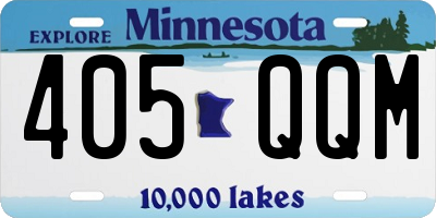 MN license plate 405QQM