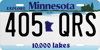 MN license plate 405QRS
