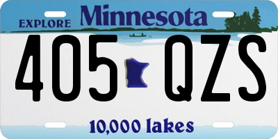 MN license plate 405QZS