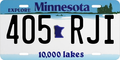 MN license plate 405RJI