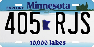MN license plate 405RJS
