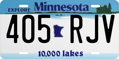 MN license plate 405RJV