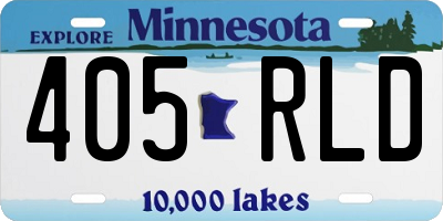 MN license plate 405RLD