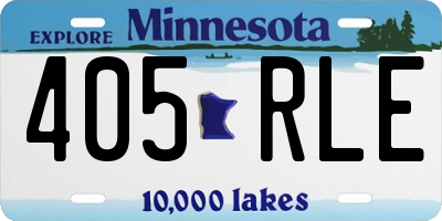MN license plate 405RLE