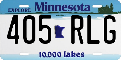 MN license plate 405RLG