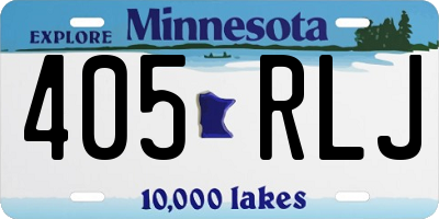 MN license plate 405RLJ