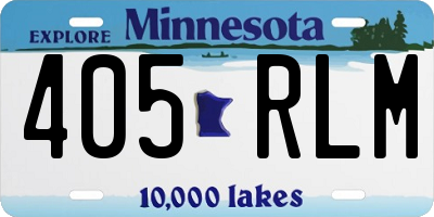 MN license plate 405RLM