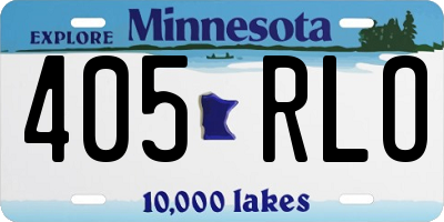 MN license plate 405RLO