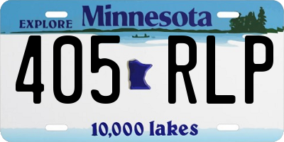 MN license plate 405RLP