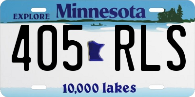 MN license plate 405RLS