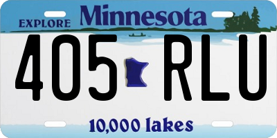 MN license plate 405RLU