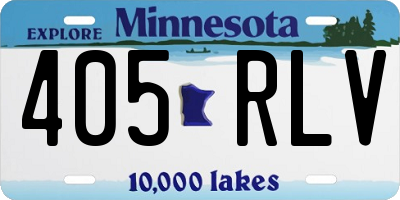 MN license plate 405RLV