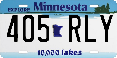 MN license plate 405RLY
