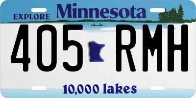 MN license plate 405RMH
