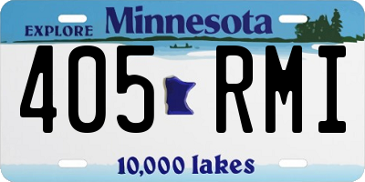 MN license plate 405RMI