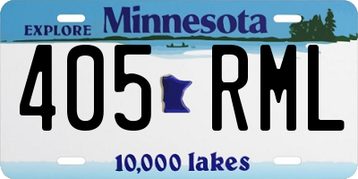 MN license plate 405RML