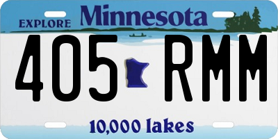 MN license plate 405RMM