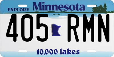 MN license plate 405RMN